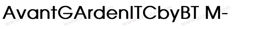 AvantGArdenITCbyBT M字体转换